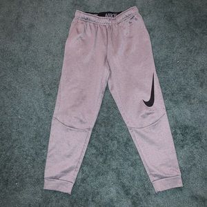 Grey Nike Dri-Fit jogger sweatpants